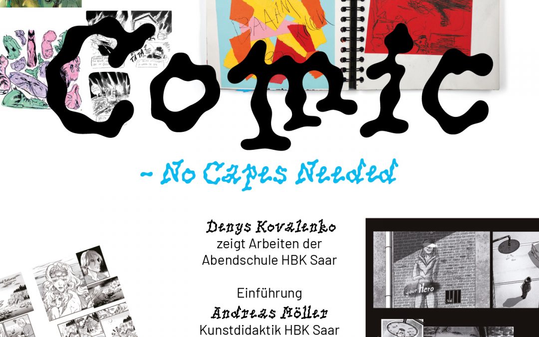 Einladung zur Ausstellung Comic – No Capes Needed